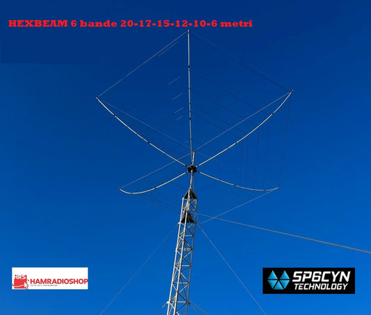 HEXBEAM 6 bande 20-17-15-12-10-6 metri by SP6CYN TECHNOLOGY