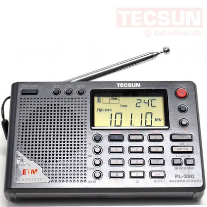 TECSUN PL-330 FV3306 Mini Ricevitore portatile SSB /FM/AM DSP ETM ATS MW SW World Band Radio Stereo