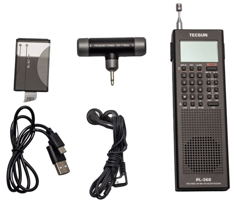 TECSUN PL-368 FV3684 Mini Ricevitore portatile SSB /FM/AM DSP ETM ATS MW SW World Band Radio Stereo