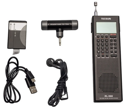 TECSUN PL-368 FV3684 Mini Ricevitore portatile SSB /FM/AM DSP ETM ATS MW SW World Band Radio Stereo
