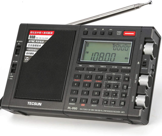 TECSUN PL-990X versione europea,
ricevitore professionale 01-30 Mhz all mode