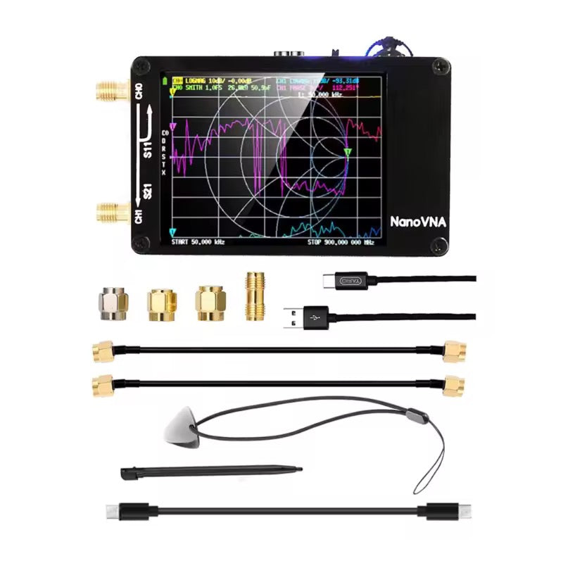 NanoVNA-H 10KHz-900MHz Vector Network Antenna Analyzer VNA HF VHF UHF