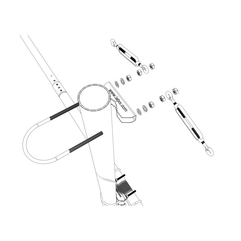 6JXX6 Antenna direttiva 50Mhz 6 elementi