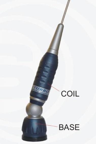 Sirio TURBO 2000 Blue line, antenna veicolare C.B. con cavo rg-58
