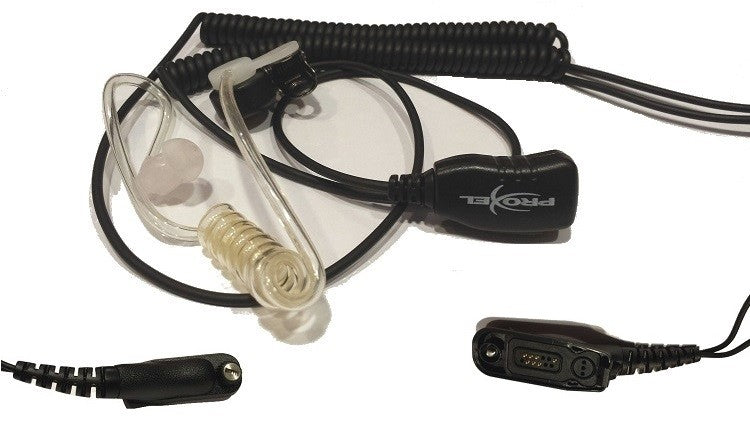 PJD-2003-DMR Micro-Auricolare Spiralato con tubo acustico per Motorola DP-3400/3600/4401/4601/4801 XPR 6300/650