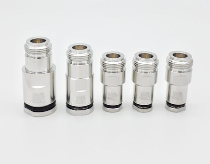 HRS N5F-PRO - Connettore N Femmina professionale per cavi 5 mm (RG-58, AIRBORNE 5, XT-2400)