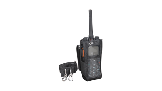 Hytera LCY003 Custodia in pelle con tracolla per PD785  (per batteria max 2000 mAh)
