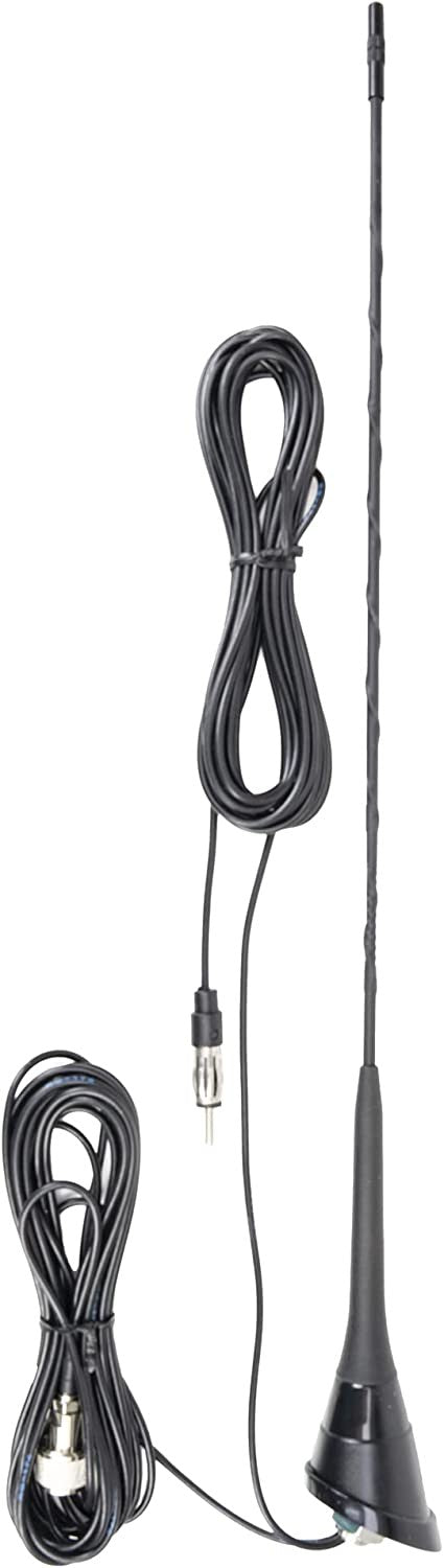 PNI DUPLEX 2000 Antenna CB + FM (26-28 + 87-108 MHz) fibra di vetro, 49 cm.