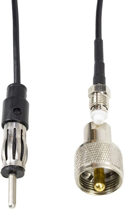 PNI DUPLEX 2000 Antenna CB + FM (26-28 + 87-108 MHz) fibra di vetro, 49 cm.