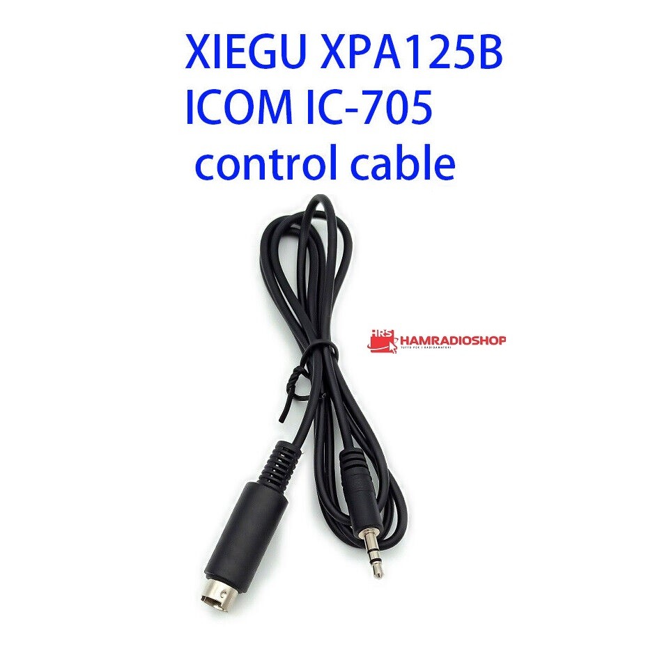 FO125IC - Cavo CAT Control e PTT per Icom IC-705 con amplificatore Xiegu XPA125B