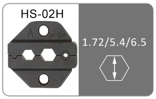 Pinza crimpatrice con matrice HS-02H per RG58, 59, Hyperflex5, RG-8mini, RG-8XX