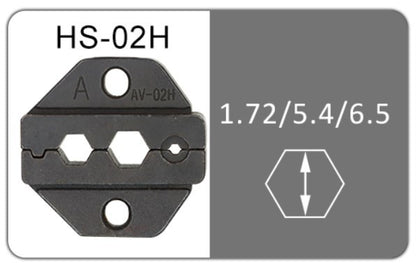 Pinza crimpatrice con matrice HS-02H per RG58, 59, Hyperflex5, RG-8mini, RG-8XX
