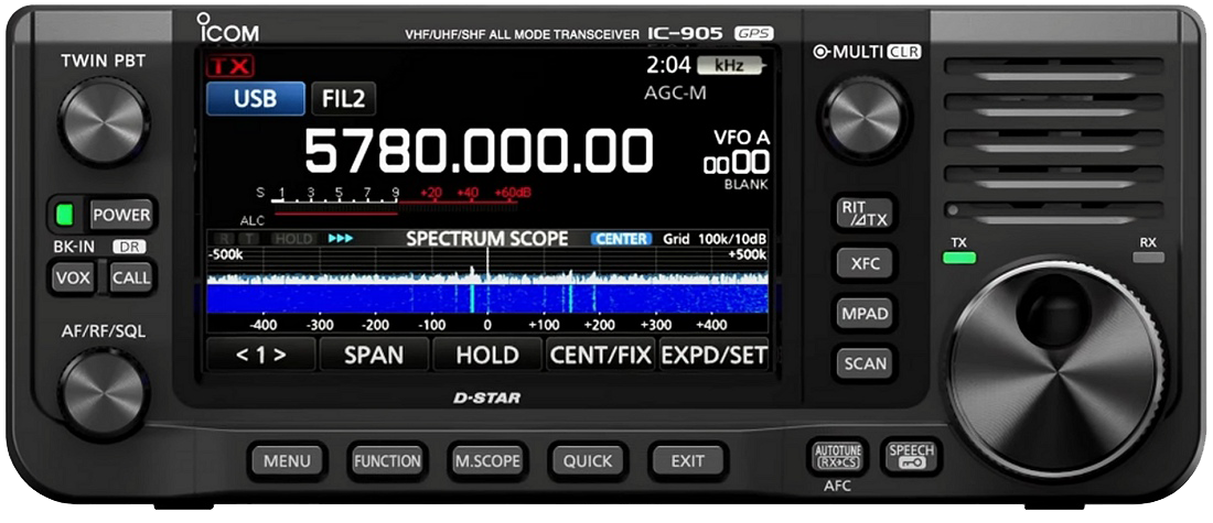 Icom IC-905 Ricetrasmettitore 144/430/1200/2400/5600 MHz e 10 GHz opzional