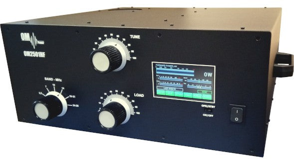 OM Power OM2501HF Amplificatore lineare 2,5 KW, 1.8-29 MHz, con GU84B