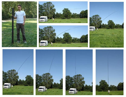 PLT-18 Spiderbeam Palo telescopico in fibra di vetro lung. 18 m.