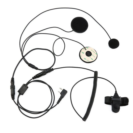 HRS PJD501K Kit Motociclare casco con cuffia stereo , microfono e ptt  attacco standard Kenwood