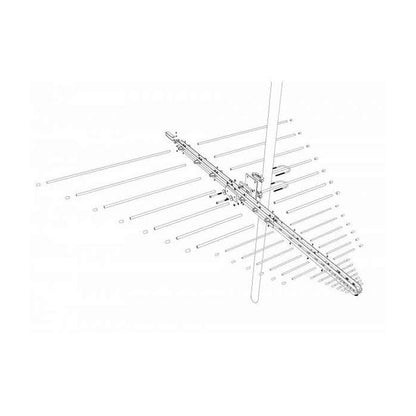 50JXX1300 Antenna Log Periodica professionale 50-1300 MH