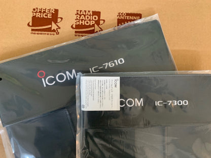 Cover di protezione antipolvere nera Icom con logo per IC-7610