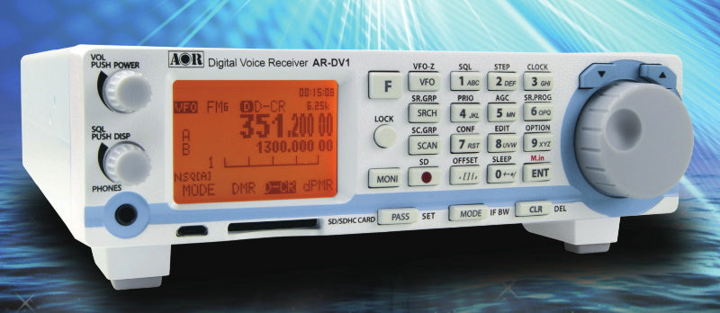 AOR AR-DV1 Ricevitore Scanner Multi-Digitale - DMR, D-STAR, TETRA - Copertura 100 kHz-1.3 GHz