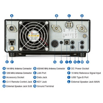 iCOM IC-9700 - Ricetrasmettitore 144/430/1200 MHz da base Garanzia Italia