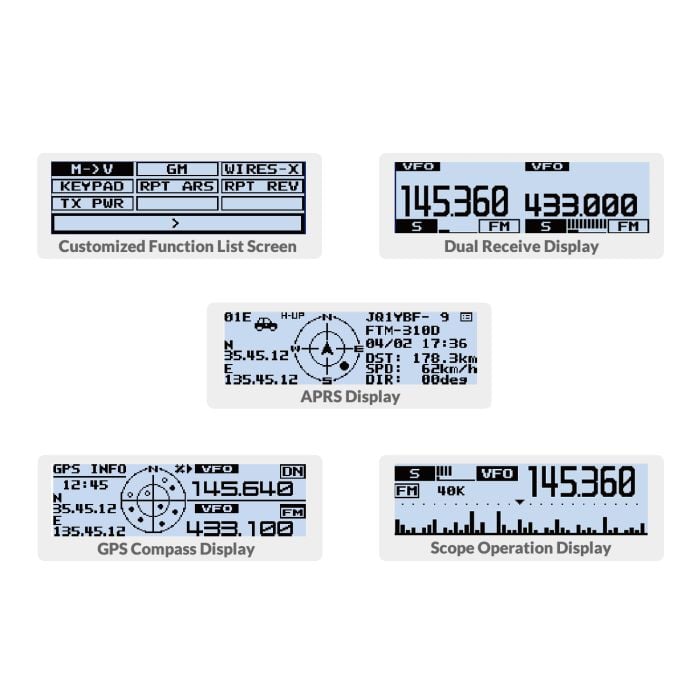 Yaesu FTM-310DE-ASP Ricetrasmettitore veicolare 14/430MHZ 55W/50W C4FM
DIGITAL/ FM
