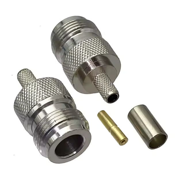 HRS N5FCRIMP58B Connettore N femmina a crimpare per RG-58