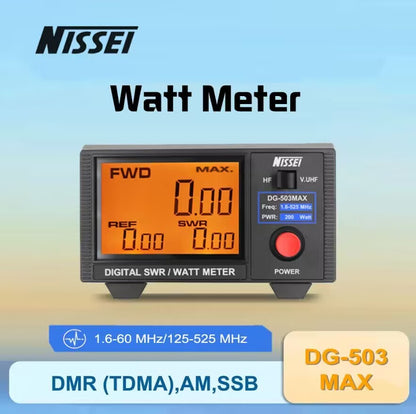 Nissei DG-503 MAX - Ros/Wattmetro digitale HF/VHF/UHF