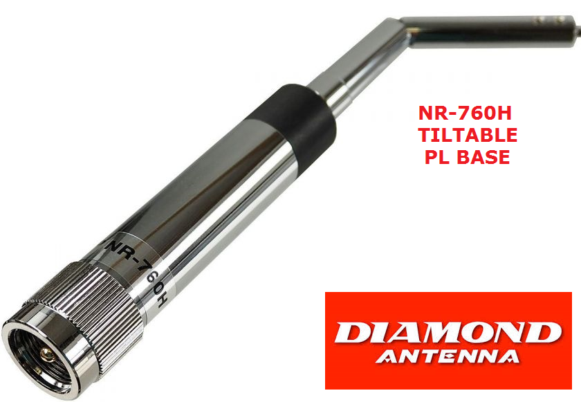 DIAMOND NR-760H Antenna veicolare bibanda 144-430 MHz connettore PL259, 80 cm.