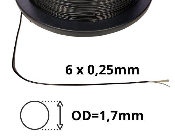 FD15 Cavo unipolare per antenna (6 x 0,25) con anima in Kevlar – Vendita al metro